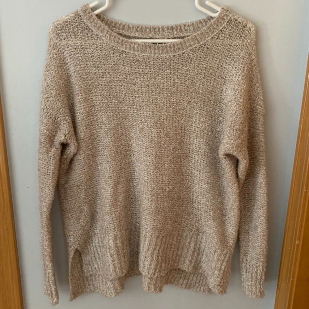 Tan knitted sweater
